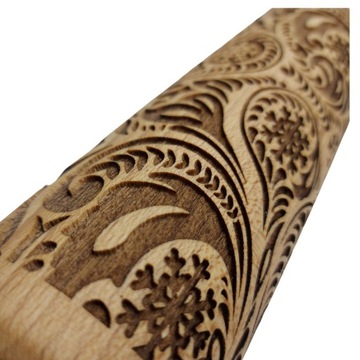 РОЖДЕСТВЕНСКИЙ РУЛЕТ ДЛЯ ПЕЧЕНЬЯ С ГРАВИРОВКОЙ НА ВАШ ВЫБОР ПЛЮС БЕСПЛАТНО