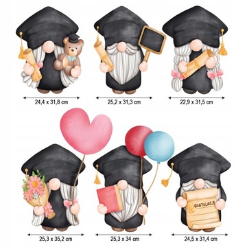 Украшение ПРИВЕТ В БИРЕТКАХ, БОЛЬШОЙ, двусторонний.