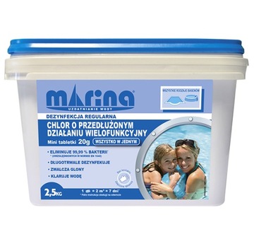 Marina Chlor o przedłużonym działaniu 20g 2,5kg