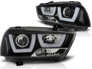 LAMPY DODGE CHARGER LX II 11-15 BLACK RINGI LED 3D