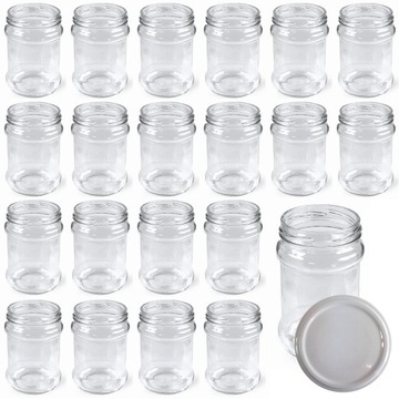 20x słoiki szklane słoik 315 ml Z50 na dżem przetwory weki miód żywność