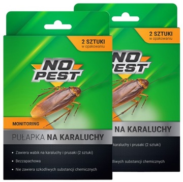 LEP PUŁAPKA LEPOWA NA PRUSAKI KARALUCHY KARACZANY PLUSKWY PAJĄKI (4 SZT)