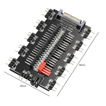 SATA 1 5V 3 pin ARGB Cable ASUS AURA SYNC RGB 10 Hub Splitter SAT Connecter