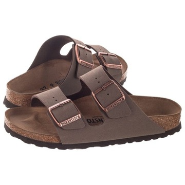 Buty Damskie Klapki Birkenstock Arizona Nubuk Brązowe