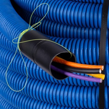 РДГ ДВР 50/40мм двухслойная гофрированная электромонтажная труба до земли