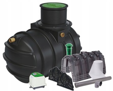 PRZYDOMOWA OCZYSZCZALNIA ŚCIEKÓW KINGSPAN BIOAIR 1 4 OS. 4 TUNELE