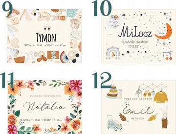 Розовая коробочка воспоминаний Крещение Свидетельство о рождении Годик