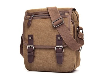 МУЖСКАЯ СУМКА С КЛАПАНОМ И ПРЯЖКОЙ КОРИЧНЕВАЯ ЧЕРНАЯ ВИНТАЖНАЯ СТИЛЬНАЯ СУМКА НА ПЛЕЧО