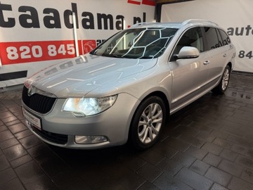 Skoda Superb II Sedan 2.0 TDI CR DPF 140KM 2013 Skoda Superb duze rodzinne kombi w 4x4 z automatyczna skrzynia dsg w bogat, zdjęcie 1