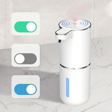 DOZOWNIK DO MYDŁA AUTOMATYCZNY SCIENNY Z CZUJNIK PODCZERWIENI 380 ML BIAŁY