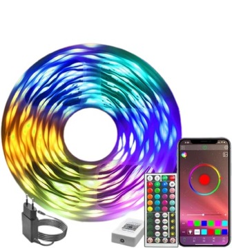 TAŚMA LED KSIPZE 10M (1X10M) RGB PILOT APLIKACJA