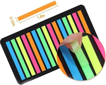 2 шт. 6 флуоресцентных наклеек для заметок Neon R