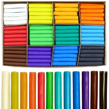 ND17_SZ-71471 Набор пластилина для детских садов 180 деталей (12 колец по 15 штук)