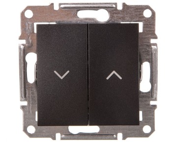 Schneider Asfora Przycisk żaluzjowy antracytowy