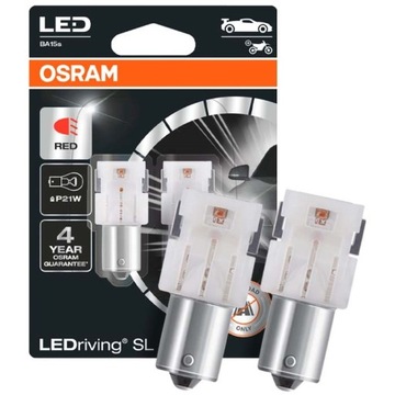 Żarówki LED OSRAM LEDriving SL P21W RED