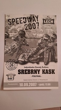 SREBRNY KASK - START GNIEZNO 10-09-2007 - PROGRAM ŻUŻLOWY CZYSTY
