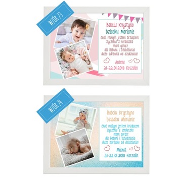 Плакат с фотографией ко Дню бабушки и дедушки.Рамка