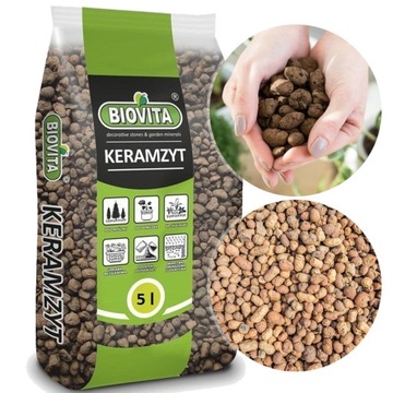 KERAMZYT OGRODNICZY BIOVITA idealny na drenaż 8-16MM 5L