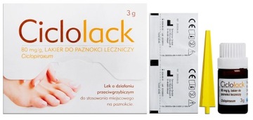 Ciclolack 80 mg/g lakier grzybica paznokci 3 g