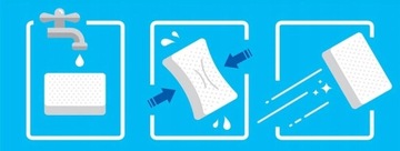 ГУБКА ДЛЯ ОЧИСТКИ ПЯТЕН MAGICAL PLUS УДАЛЯЕТ ЗАМЯТИЯ БЕЗ ХИМИИ 10 ШТ.