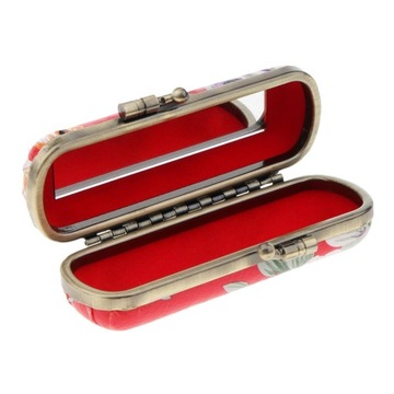 Футляр для помады в стиле ретро с зеркалом