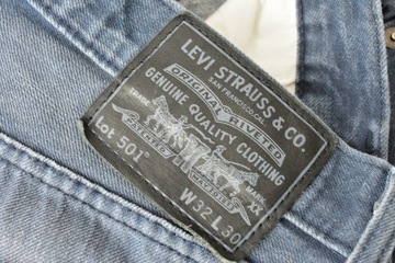 LEVIS STRAUSS 501 SPODNIE JEANSy w32 L30