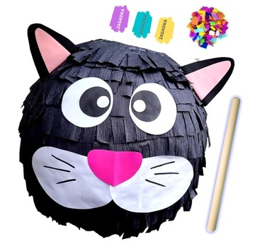 PINIATA KOT + GRATISY PINATA ZWIERZAK FARMA KOTEK