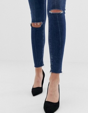 Damskie spodnie jeansowe niebieskie W30 L32