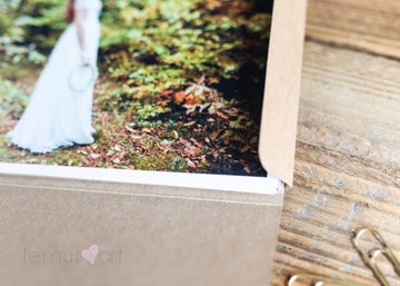 Коричневый фотофутляр Упаковка Фотоконверт 10х15 KRAFT эко