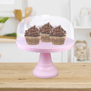 Тарелка для торта с крышкой в ​​куполах Подставка для капкейков