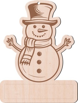 Набор подвесок для рождественской елки из фанеры, набор из 5 штук, смесь рисунков Kinder