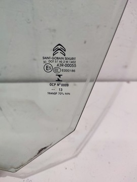 CITROEN DS5 SKLO (OKNO) DVEŘE LEVÝ PŘEDNÍ DVOJITÁ LEPIDLO
