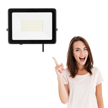 Naświetlacz LED 100W neutralna 8000lm Ledix Zamel
