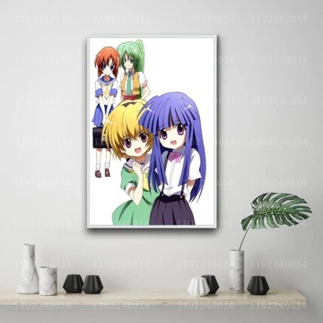 Plakat na płótnie Higurashi no naku koro ni cartoo