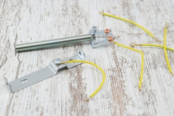 Кабель с ушком 10см, земля, заземляющий провод м4 для ретро-светильника лофт своими руками