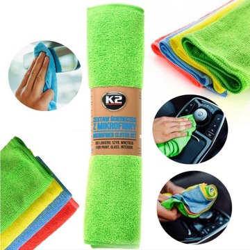 Набор автокосметики К2 для мытья стекол и защиты лакокрасочного покрытия автомобиля.