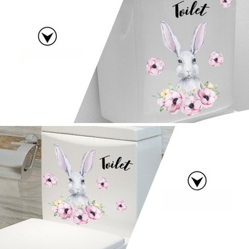 NAKLEJKI NA TOALETĘ RÓŻOWE NAKLEJKI NA SIEDZENIE 3 SZT.