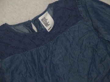 ДЖИНСОВАЯ СУПЕР БЛУЗКА ДЖЕМПЕР-ТУНИКА ДЖИНСЫ 104