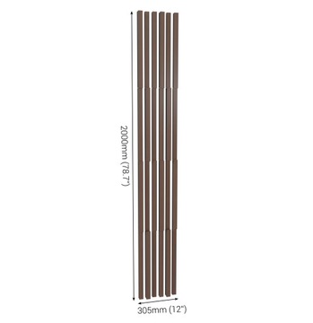 Акустические панели-ламели Настенные украшения «ПЛУТА-3» |Орех