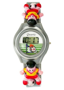 ZEGAREK DZIECIĘCY QUARTZ PIŁKARZ DLA CHŁOPCÓW LCD