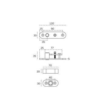 Zawias pivot IN.05.202