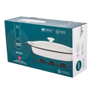 Naczynie do zapiekania na podgrzewaczu z pokrywą Altom Design Regular 1,5 l