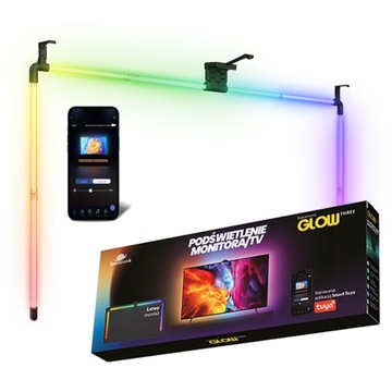 Podświetlenie TV telewizora LED na tył Spacetronik Glow Three 55 cali