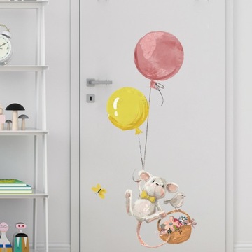 НАСТЕННАЯ НАКЛЕЙКА МЫШКИ ШАРЫ 24 см x 70 см