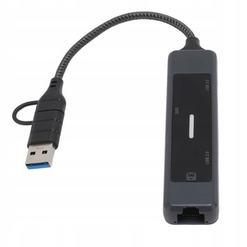 Hub USB 5 w 1 typu C Hub obsługa adaptera USB3.0 USB2.0 100 mb/s RJ45 SQ