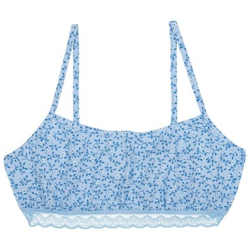 Хлопковый топ KLEO с кружевом, белый 152/158