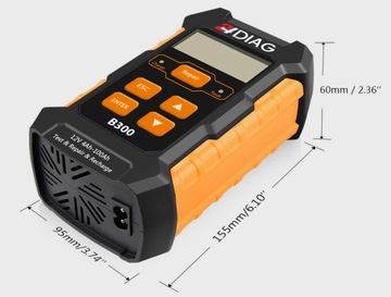 PROSTOWNIK TESTER DO AKUMULATORÓW B300 3w1 12V 5A