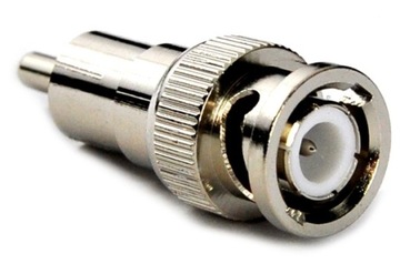 Przejściówka Adapter Wtyk BNC - Wtyk RCA Złączce CCTV Video Przejście Cinch