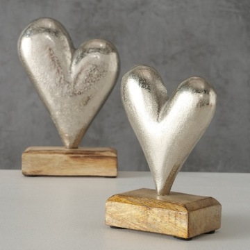 Сердце из дерева манго, 2 шт, свадебный подарок