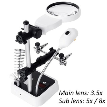 Лупа для пайки 6 светодиодов настольная лампа XGETOP